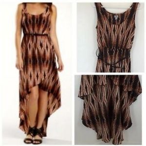 Worthington tribal print high low dress NWOT